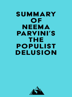 cover image of Summary of Neema Parvini's the Populist Delusion